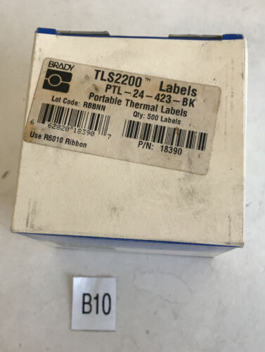 *NEW OPEN BOX* BRADY PTL-24-423-BK Portable Thermal Labels Main Image