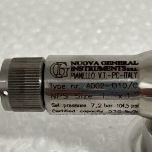Nuova General Instrument A002-D10/C Stainless Steel Safety Valve NPS 1”x1” - Image 5