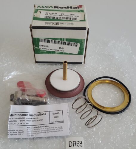 *NEW IN FACTORY BOX* Asco Red Hat Valve 304393 2-Way Rebuild Kit + Warranty! Main Image