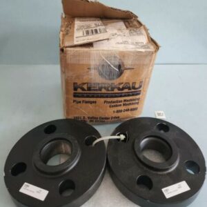 *NEW* Kerkau 1-1/2":, tongue&groove, 600#,A105 A-105 Threaded Flange *SET OF 2* - Image 1