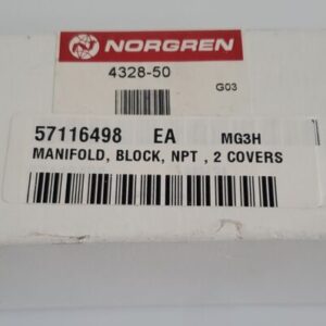 *NEW IN BOX* Norgren 4328-50 2 Covers Manifold Block + Warranty! - Image 9
