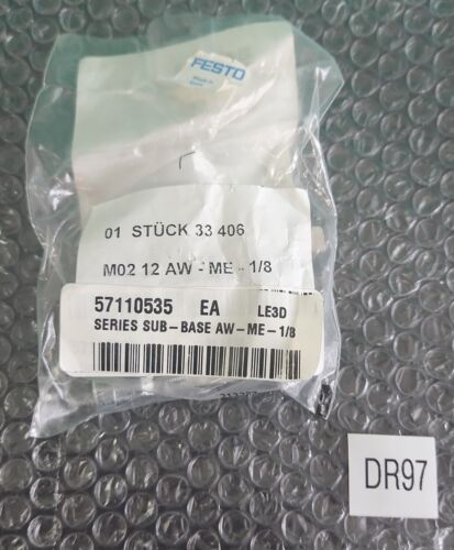ποΈ Festo M02 12 AW-ME-1/8 33 406 Series Sub-Base *WARRANTY+ πΊπΈ SHIPPED* Main Image