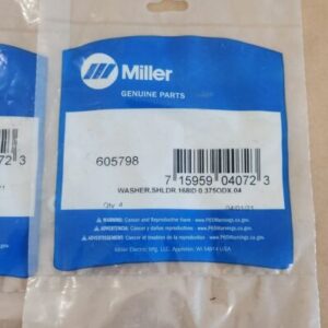 *NEW* [LOT OF 2] Miller 605798 Shoulder Washer .168 ID .0375 OD .04 + Warranty! - Image 3