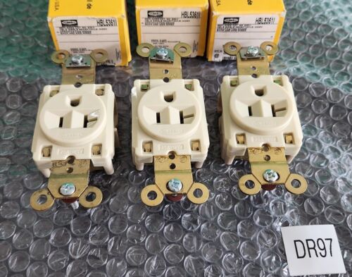 ποΈ LOT OF 3!* Hubbell HBL5361I Power Receptacle 20A *WARRANTY+ πΊπΈ SHIPPED* Main Image