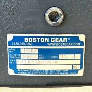 NEW - Boston Gear 700 Series F718-15-B5-G C Face Right Angle Reducer 15:1 1.13Hp - Image 4