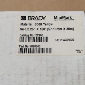 *NEW* Brady B588 Yellow Labeling Tape 2.25" x 100Ft 102965 Y828040 + Warranty! - Image 6