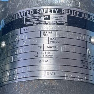 NEW NO BOX- Consolidated Safety Relief Valve 1990C-1 400PSI 1-1/4” 53GPM 448°F - Image 2