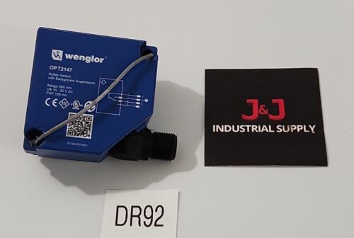 *NEW SURPLUS* Wenglor OPT2147 Reflex Sensor 200mm 15...30Vdc 100mA + Warranty! Main Image