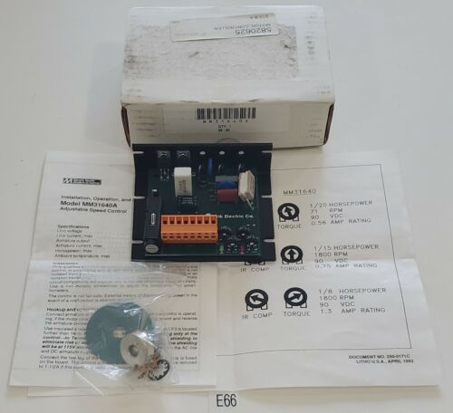 *NEW IN BOX* Minarik Corporation MM31640A Motor Controller + Warranty! Main Image