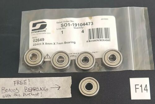 *BRAND NEW IN 4 PACK + BONUS BEARING* Dynabrade 02649 *GREAT VALUE* Main Image