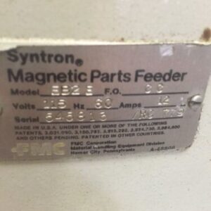 Syntron Magnetic Parts Feeder Model EB2E 115V F.O CC Warranty - Image 7