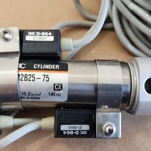 *PREOWNED* SMC CDM2B25-75 Cylinder w/ [3] SMC D-B64 Auto Switches + Warranty! - Image 3