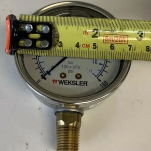 Weksler Liquid Filled Stainless Gauge BY12YPG4LW 2.5” 0-160psi (Lot Of 3) - Image 3
