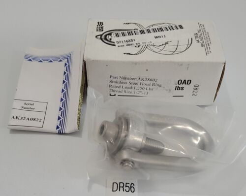 *NEW IN BOX* Actek AK58602 1/2-13 Stainless Steel Hoist Ring 1/2"-13 + Warranty! Main Image