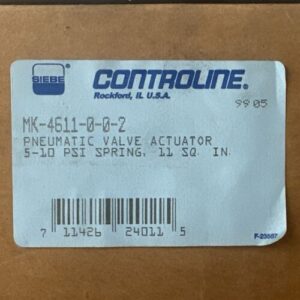 BRAND NEW Barber Colman MK MK-4611-0-0-2 Pneumatic Valve Actuator 5-10PSI 11sq” - Image 2