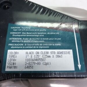 New! Brady Black On Clear STD Adhesive 1”x 125’ *Fast Shipping* Warranty! - Image 9