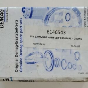 *NEW* BOX OF 10 OEM Demag 83661633 Pin 12MMx80 w/ Clip DK5 SXN08 + Warranty! - Image 7