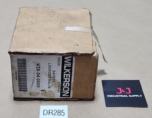 *BRAND NEW* Wilkerson V28-04-0000 Safety Lockout Shut Off Valve + Warranty! Main Image