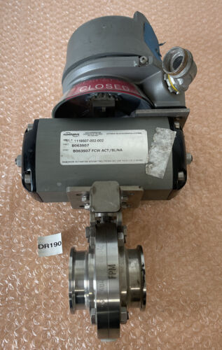USED- Flowserve B063S07 Pneumatic Valve Actuator W/ 1.4404 DN2 PN10 SS Butterfly Main Image