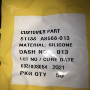 *New Qty 50 S1138 AS568-013 Parker Silicone O-Ring Sealed Bag (Lot Of 10 )# - Image 4