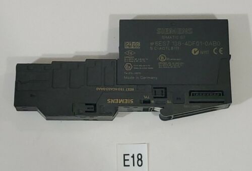 *PREOWNED* SIEMENS 6ES7 193-4CA50-0AA0 TERMINAL MODULE W/ 6ES7 138-4DF01-0AB0 Main Image