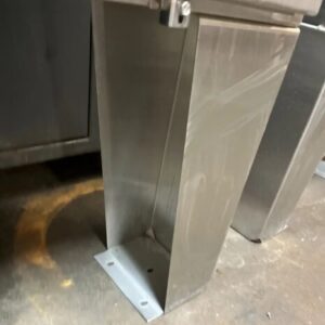 Hoffman Stainless Steel Electrical Enclosure a48h3610SSLP w/ Legs back panel - Image 6