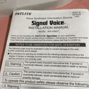 PATLITE WG-03M2T-G / WG03M2TG (NEW IN BOX) FAST SHIPPING +WARRANTY - Image 4