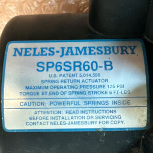 NelesJamesbury Spring Return Actuator & Pneumatic Threaded Ball Valve SP6SR60-B - Image 4