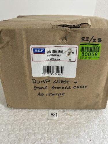 SKF SNW 128 x 4-15/16'' Adapter AssemblyNew in Sealed Box Fast Shipping+Warranty Main Image