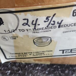 🆕️ *LOT OF 24* T&B 609 1-1/2" to 1" Threaded Reducer ⚡️🇺🇸 SHIP+WARRANTY - Image 3