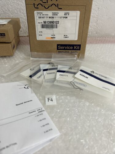 NIB Alfa Laval Service Kit 171 Micro 1-1 1/2”EPDM 9613990122 Fast Shipping! Main Image