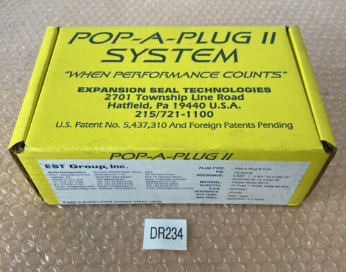 NEW IN BOX- Pop-A-Plug II Kit P2-520-N 0.520” (10) Plugs (1) Brush (1) Gauge🇺🇸 Main Image