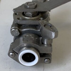 Sharpe CF3M 097J6 1/2" Body 6 Trim 6 CWP 1000 Seat T Ball Valve w/ Lock Out - Image 4