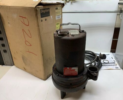 Dayton 1-1/2 HP 2" 4HU87 Submersible Sewage Pump 480V *Warranty* Main Image