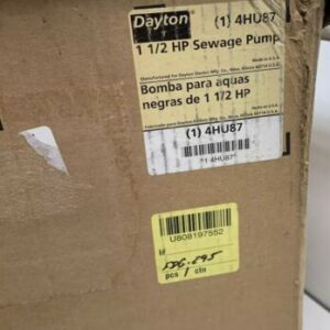 Dayton 1-1/2 HP 2" 4HU87 Submersible Sewage Pump 480V *Warranty* - Image 9