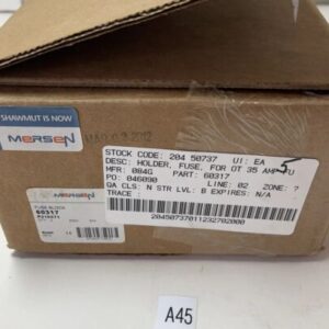 *NEW* (5) Mersen Fuse Blocks 60317 HK 600V 30A Use Class H/K 60/75°C Wire - Image 1