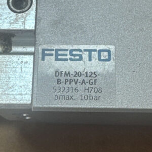 PREOWNED- Festo DFM-20-125-B-PPV-A-GF 532316 Linear Guide Cylinder || WARRANTY! - Image 2
