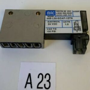 MAC 44B-L00-GDAP-1DT9 Solenoid Valve 24Vdc Pre-Owned Fast Shipping! - Image 1
