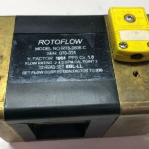 ROTOFLOW Low Flow Turbine ¼ NPT RT6-0606-C *Fast Shipping* Warranty - Image 2