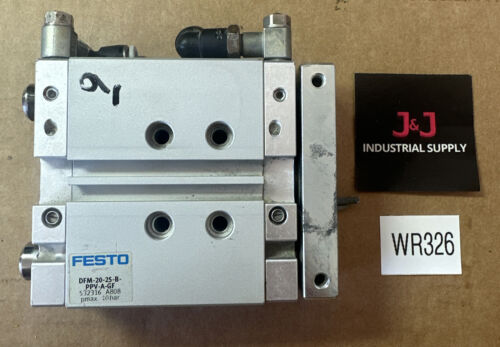 PREOWNED- FESTO Pneumatic Linear Slide Cylinder DFM-20-25-B-PPV-A-GF || WARRANTY Main Image