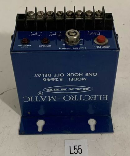 Banner B2646 Electro-Matic Delay Relay 1-Hour *Used* Fast Shipping + Warranty Main Image