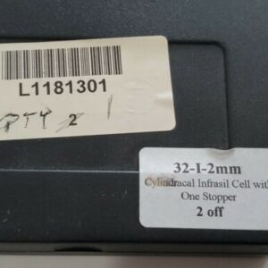 *NEW* (1) Perkin Elmer L1181301 32-I-2mm Cylindrical Infrasil Cell w/ 1 Stopper - Image 2