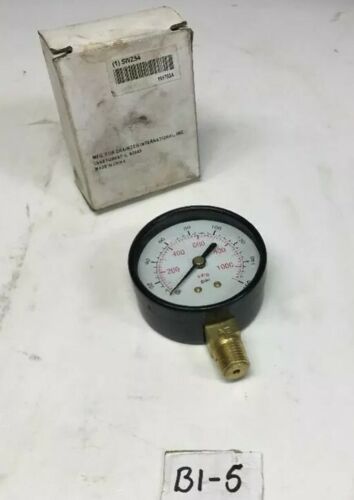 New!! Grainger 5WZ54 Pressure Gauge 0-160PSI *Fast Shipping* Main Image