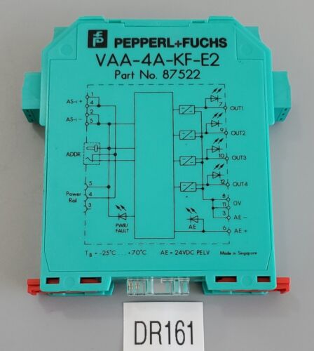 *PREOWNED* Pepperl + Fuchs VAA-4A-KF-E2 AS Interface 87522 + Warranty! Main Image