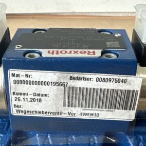 NEW- Rexroth 4WE6J62/EG24N9K4/B10 4WEH10Q14-47/6EG24N9EK4/B10 Hyd. Directional V - Image 9