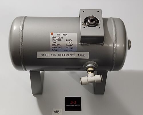 *PREOWNED* SMC VBAT05A1 Air Tank w/ Drain Valve 2.0MPa 0.005M³ 0~75°C + Warranty Main Image