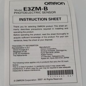 *NEW IN BAG* Omron E3ZM-B66T Photoelectric Sensor 21812 10-30Vdc + Warranty! - Image 5