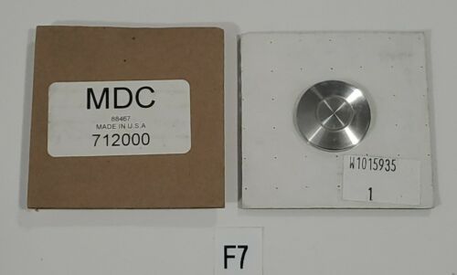 *NEW* LOT OF 2 MDC 712000 Industrial Vacuum Pump Clamp Seal CF NW16 Flange Blank Main Image