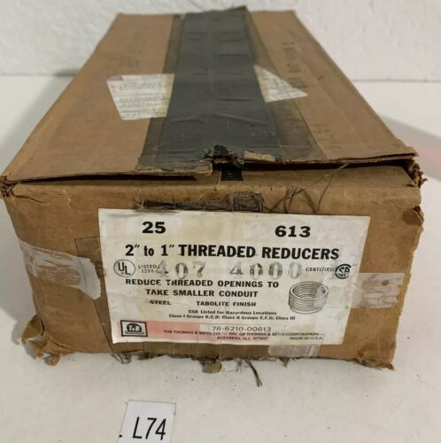 Thomas & Betts 2" Male to 1” Female Threaded Reducer No. 613 (25 Qty.) Main Image