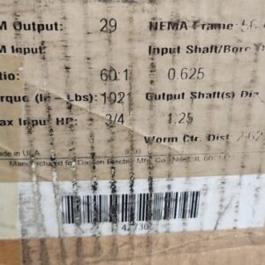 ποΈ Dayton 4Z730 Speed Reducer 60:1 , NEMA 56C *WARRANTY+ πΊπΈ SHIPPED* - Image 7